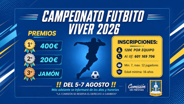 Cartel campeonato futbito 2026